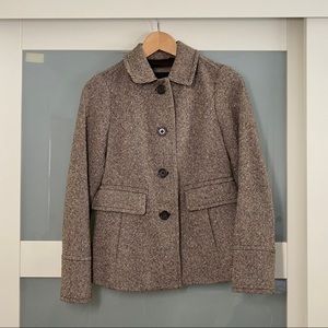 Banana Republic Brown Boxy Sports Coat Sz XS